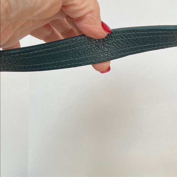 NWOT Brighton Dark Green Croc-Embossed Shoulder Bag - Picture 8 of 9